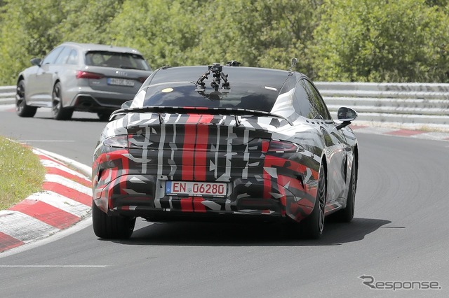 シャオミ SU7 超高性能モデルのプロトタイプ(スクープ写真)