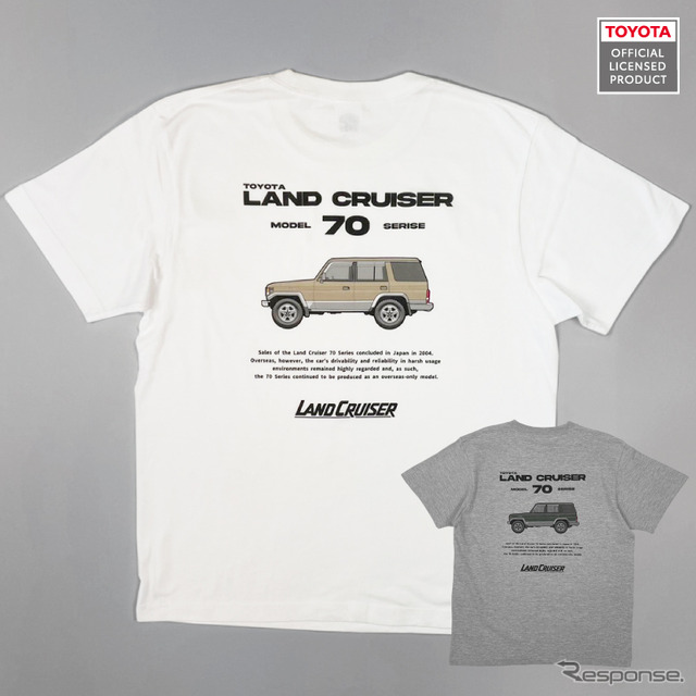 トヨタ・ランドクルーザー70 デザインTシャツ