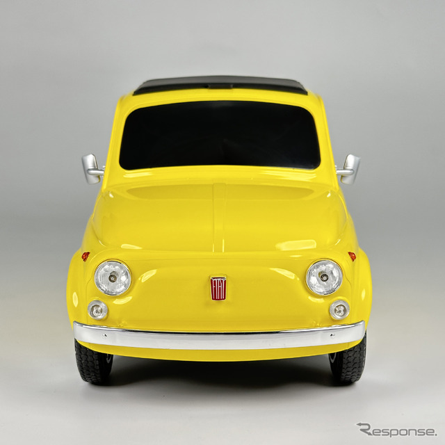 Nuova 500(ヌォーヴァ チンクエチェント)2WAYティッシュケース イエロー 正面
