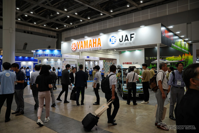 ヤマハ発動機、JAFブース(スマートシティEXPO)