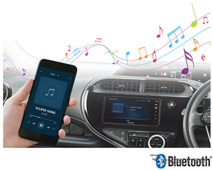 車内でお気に入りの音楽を楽しめるBluetoothに対応