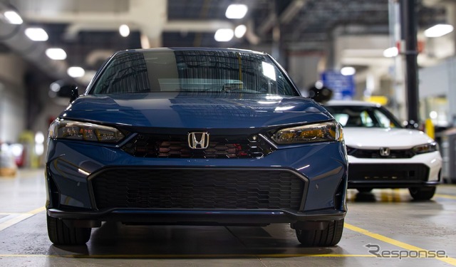 ホンダのカナダ工場で生産が開始されたシビック・ハイブリッド の2025年モデル
