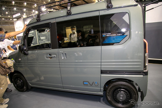 ホンダは新型EV『N-VAN e:』のアウトドアカスタム「e: FUN」を展示…東京アウトドアショー2024
