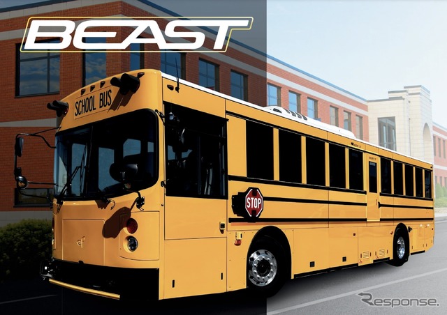 グリーンパワー社の新型EVスクールバス『Type D BEAST』