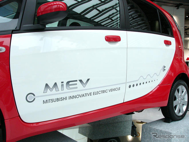 【三菱 i-MiEV 発表】益子社長、20年に電気駆動車を2割に