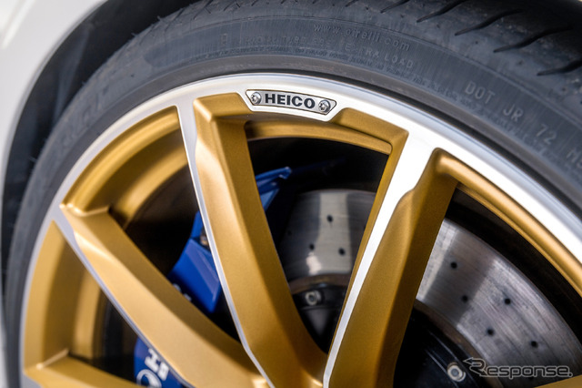 HEICO SPORTIV VOLUTION X ゴールドブロンズマット装着例