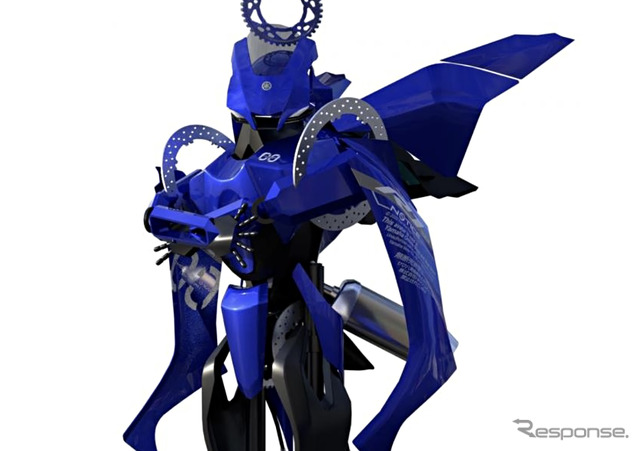 『YZF-R1』のパーツを組み合わせて擬人化したアバター「YXA-01」：Version-01［Prototype］