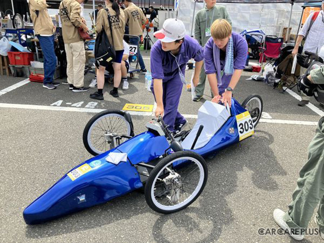ボディもカッコよく仕上がったエントリーマシンで、エコランを見事完走(2023年9月)