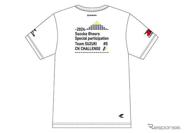 RSタイチTeam SUZUKI CNチャレンジTシャツ(白)
