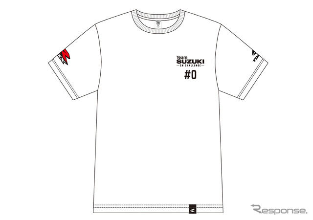 RSタイチTeam SUZUKI CNチャレンジTシャツ(白)