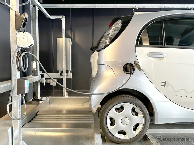 Charge-moの機械式立体駐車装置での設置事例