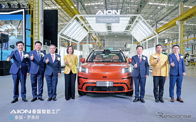 広汽埃安の海外初の工場がタイで稼働。電動SUV『アイオンV』新型がラインオフ