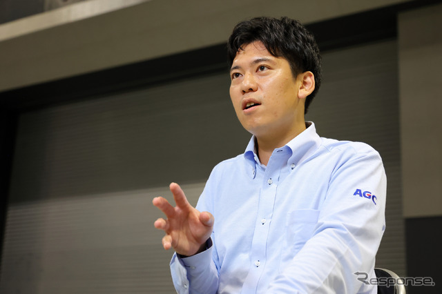 AGC オートモーティブカンパニー モビリティ事業本部 車載ガラス事業部 技術統括部 新商品開発グループの藤江陽平氏