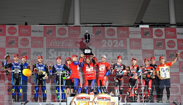 鈴鹿8耐でブリヂストンタイヤ装着チームが17連覇、表彰台独占11回目を達成