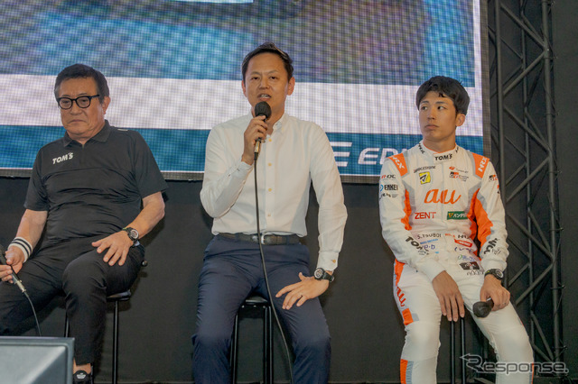 トムス代表取締役社長 谷本勲氏は、カシオとTOM'Sはベクトルが似ていると表現した。