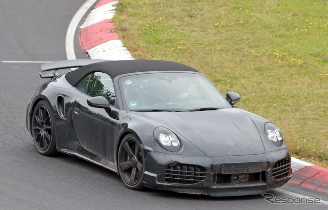 ポルシェ 911 ターボSカブリオレ 改良新型のプロトタイプ