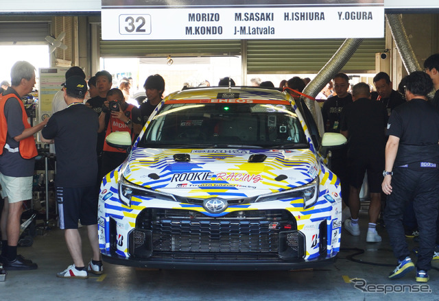スーパー耐久に参戦する水素エンジンを搭載したGRカローラ