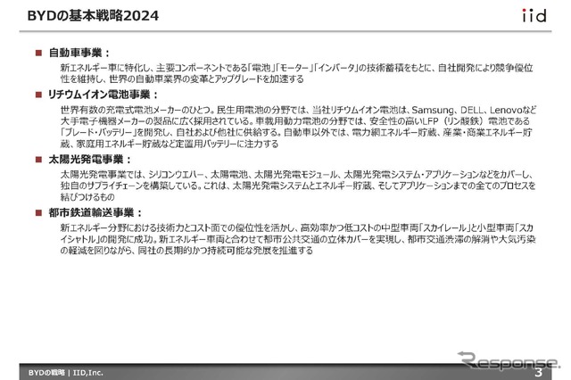 【調査レポート】BYDの戦略2024～世界最大のEVメーカー～