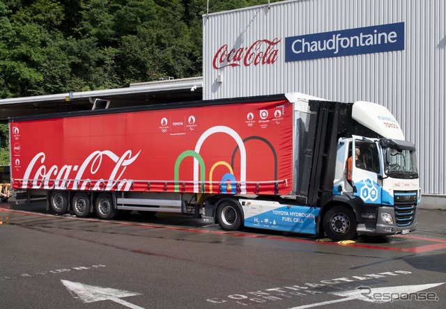 トヨタとコカ・コーラが欧州で水素燃料電池トラックの試験開始