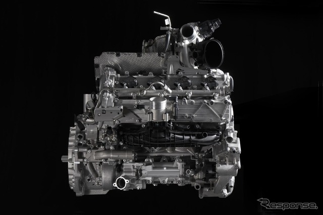 ランボルギーニの新型スーパーカーのV8ツインターボ