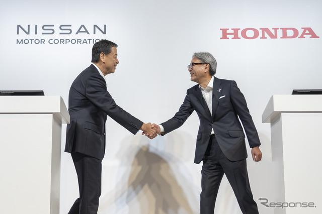 日産自動車・ホンダ共同会見
