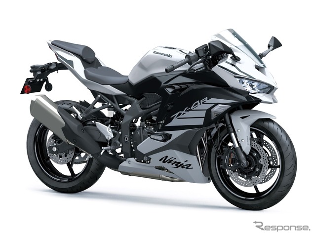 カワサキ Ninja ZX-4R SE メタリックマットホワイティッシュシルバー×メタリックフラットスパークブラック