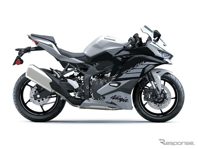 カワサキ Ninja ZX-4R SE メタリックマットホワイティッシュシルバー×メタリックフラットスパークブラック