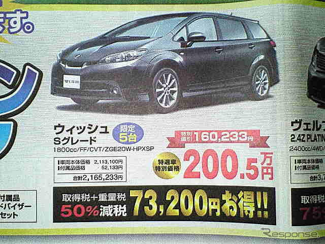 【新車値引き情報】ミニバンだってエコカー減税!