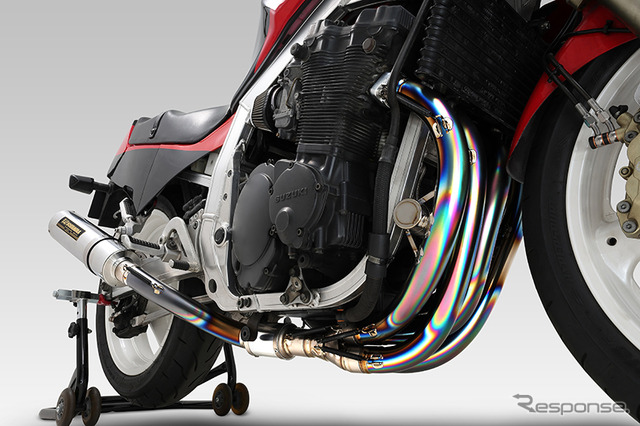 ヨシムラから『GSX-R1100(GU74A)』用マフラー「手曲デュープレックス・チタンサイクロン・ボンネビル」発売
