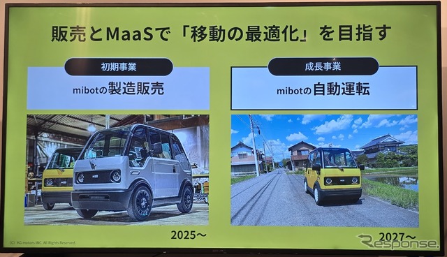 mibotは販売だけで無く、MaaSによる利用拡大を狙う。