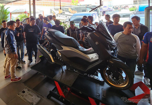 『NMAX “TURBO”』発表時の様子