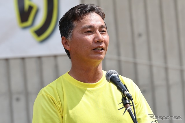「隼駅を守る会」石谷優会長
