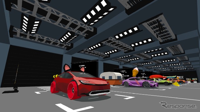 ゲーム内の様子。