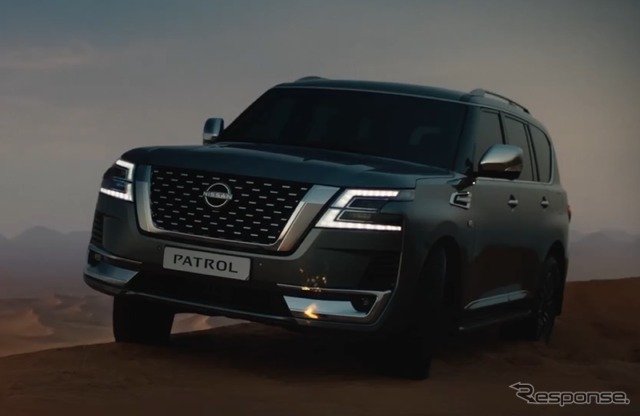 日産 パトロール 新型を予告するティザー画像