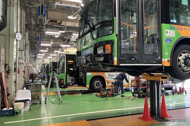 都営バス自動車工場(江東区東雲)
