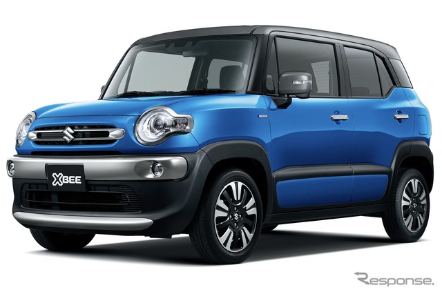 スズキ・クロスビー(TWO TONE):スピーディーブルーメタリック×ミネラルグレー2トーンルーフ