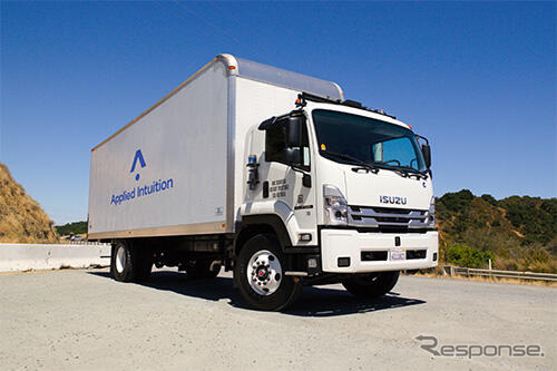 いすゞ『F-Series』トラックをベースに自動運転技術開発用に試作したデータ収集車
