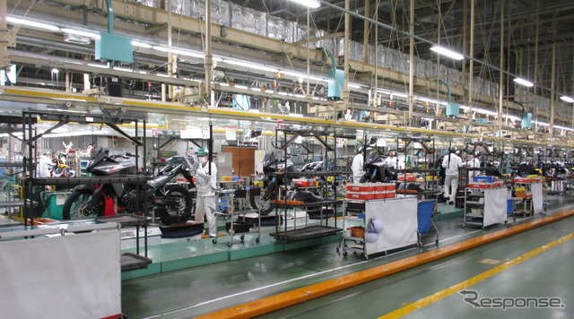 ホンダ 熊本製作所 二輪車生産ライン