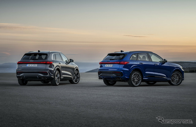 アウディ Q5 新型(左)とSQ5 新型(右)