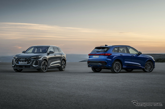 アウディ Q5 新型(左)とSQ5 新型(右)