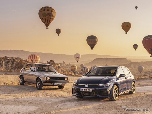 VW『ゴルフ』の50周年を祝う特別な熱気球