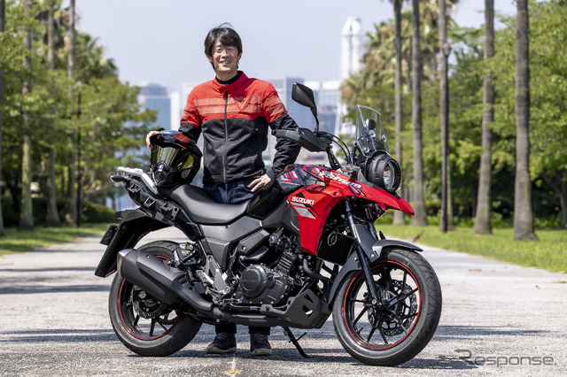 スズキ Vストローム250と伊丹孝裕氏