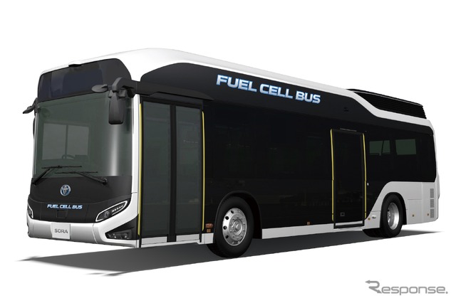 水素バス(同型車、トヨタSORA)