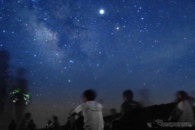 滑走路から眺める星空は格別