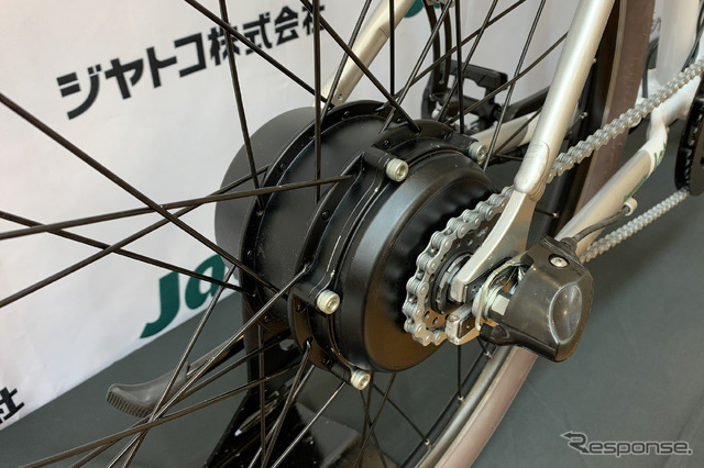 ジヤトコとホダカが開発した電動アシスト自転車のプロトタイプ
