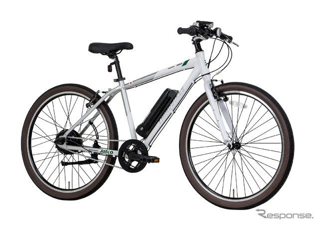 ジヤトコとホダカが開発した電動アシスト自転車のプロトタイプ