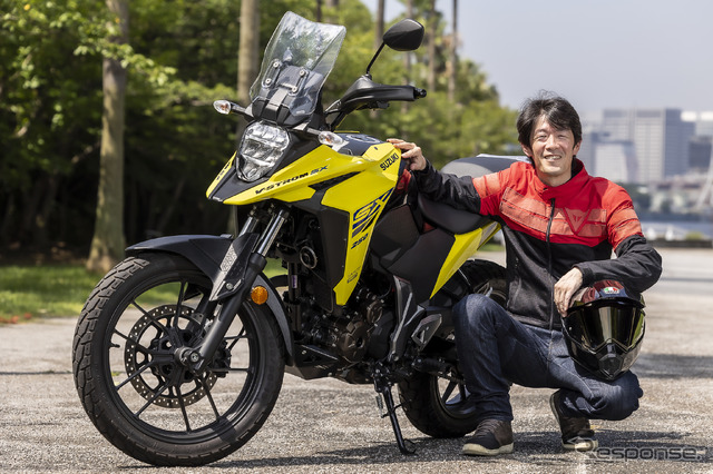 Vストローム250SXと伊丹孝裕氏