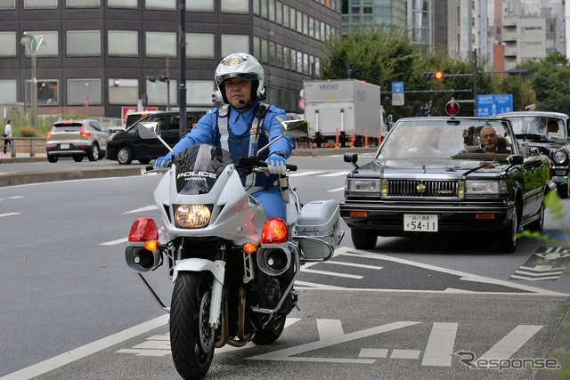 2024年秋の全国交通安全運動 築地~歩行者 SAFETY ACTION~クラシックカーパレード