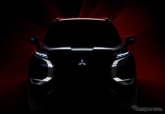 三菱 アウトランダーPHEV 改良新型のティザー画像
