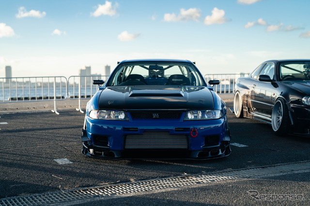 ボルクレーシング『21C』x スカイライン GT-R (R33)…湾岸BASE YOKOHAMA~オプションストリートナイトフェス~